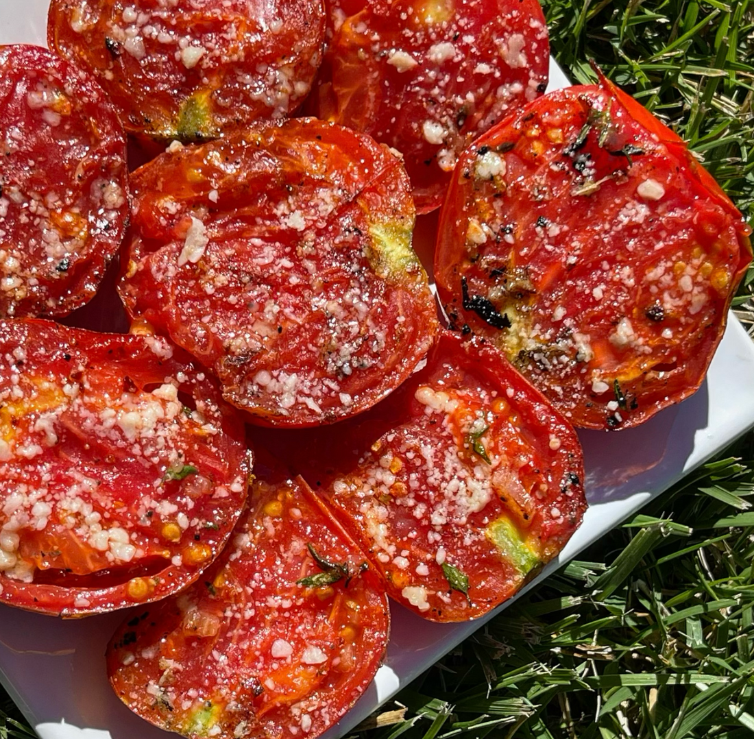 Grilled Pizza Tomatoes