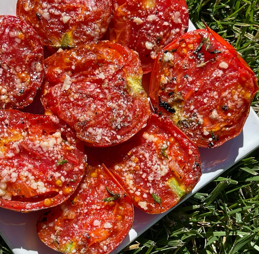 Grilled Pizza Tomatoes