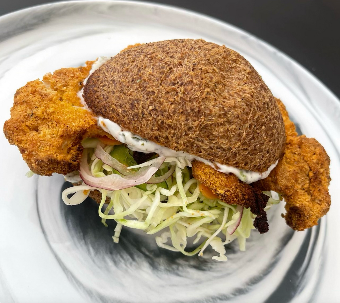 Faux Fried Chicken Cutlet Sandwich