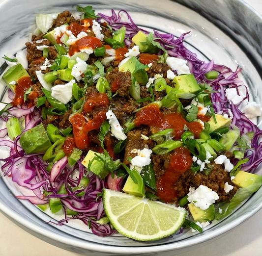 Deconstructed Beef Enchiladas