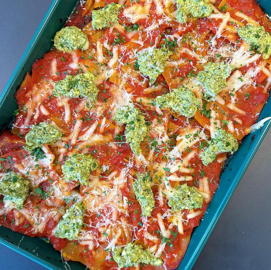 Vegan and GF Sheet Tray Lasagne Nachos