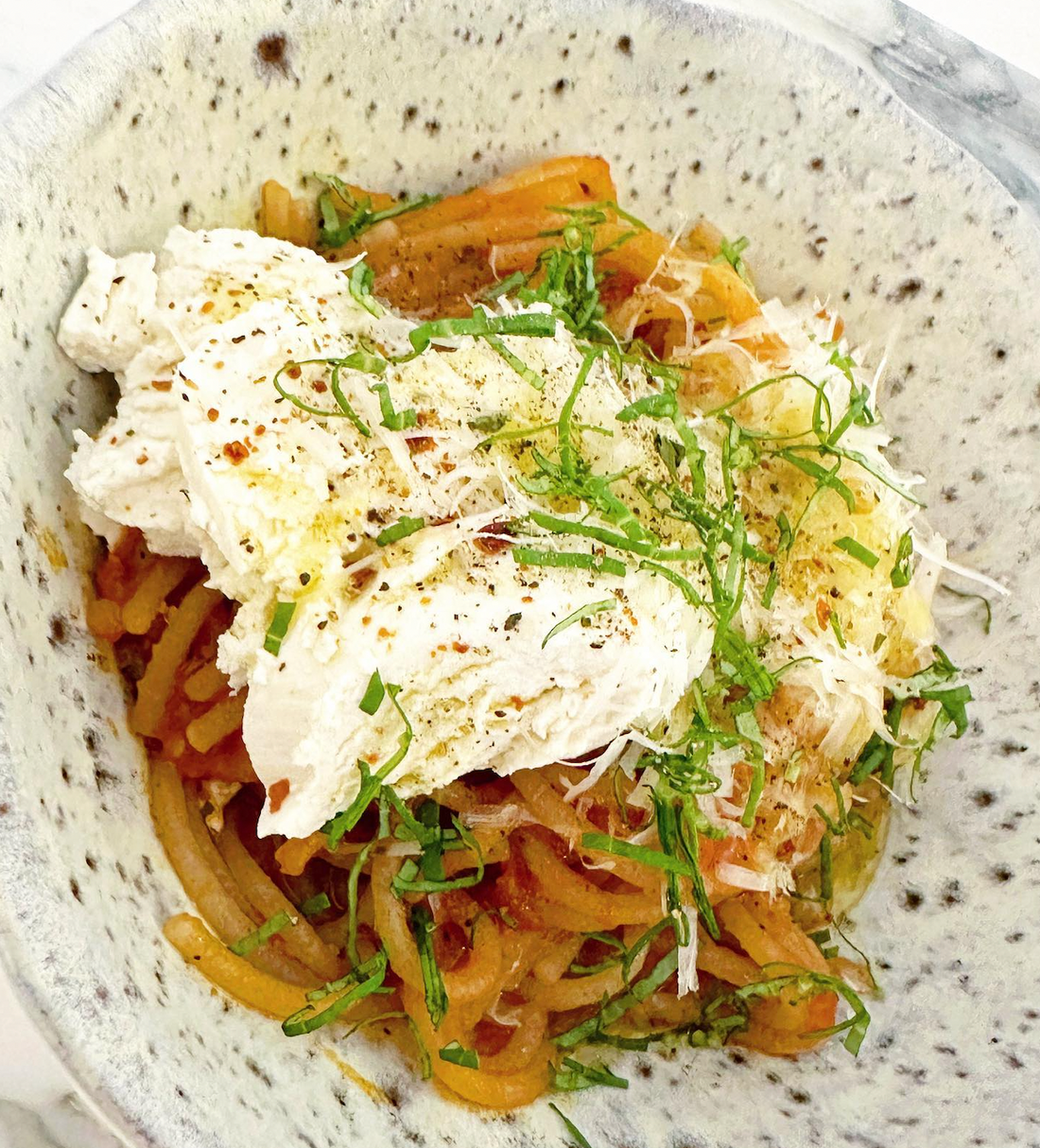 Clean and Cheezy Pasta Pomodoro