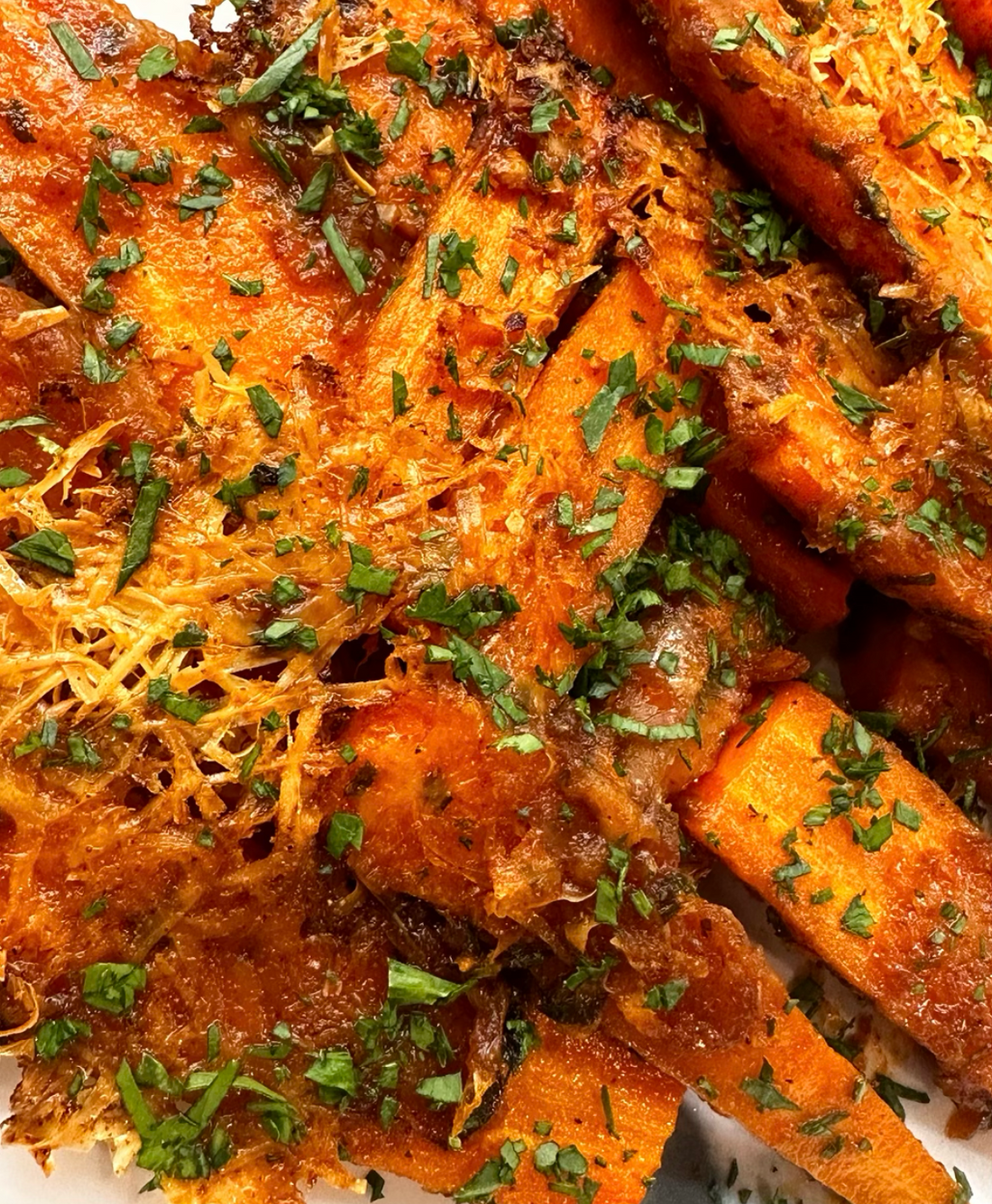 Smokey Parmesan Roasted Carrots