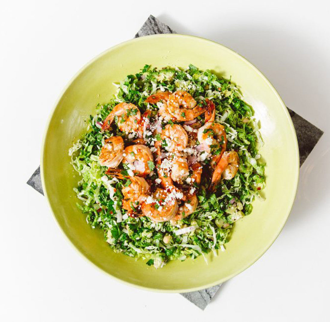 Quinoa Salad with Grilled Shrimp