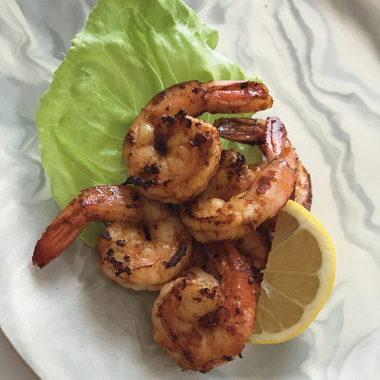 Harissa Shrimp with Homemade Harissa Paste