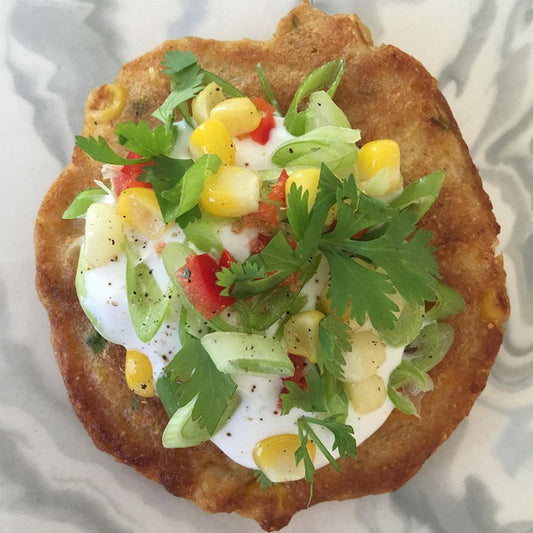 Gluten and Dairy Free Jalapeño Corn Cakes