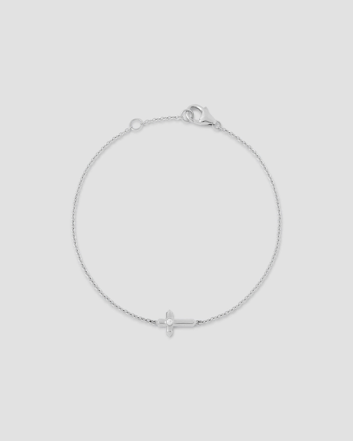 Cross Bracelet bracelet - styled on model | womens gold bracelets