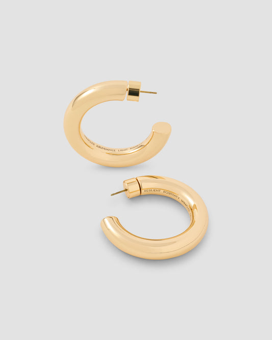 1" Gabrielle Manifest Mini Hoops