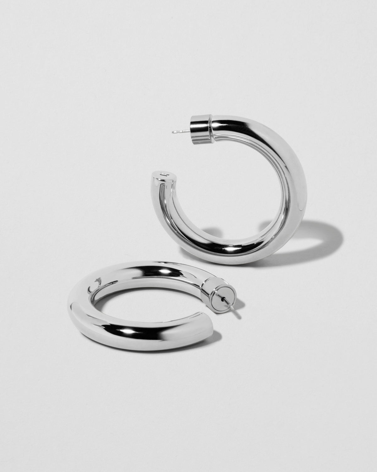 1" Samira Mini Hoops earring - worn look | small gold hoop earrings