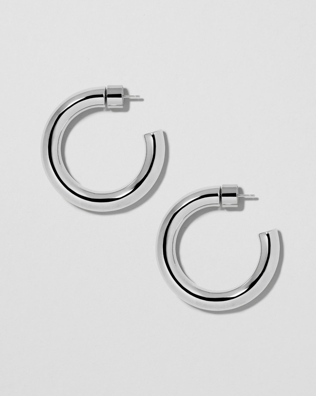 1" Samira Mini Hoops earring - side view | small gold hoop earrings