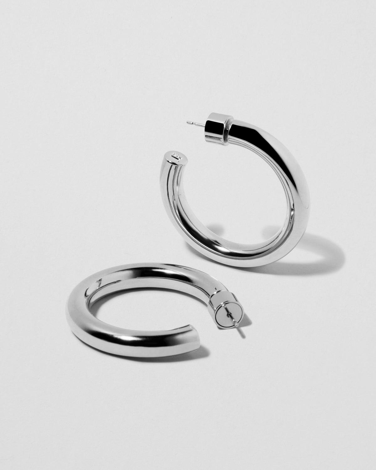 1" Natasha Mini Hoops earring - product detail shot | gold small hoop earrings
