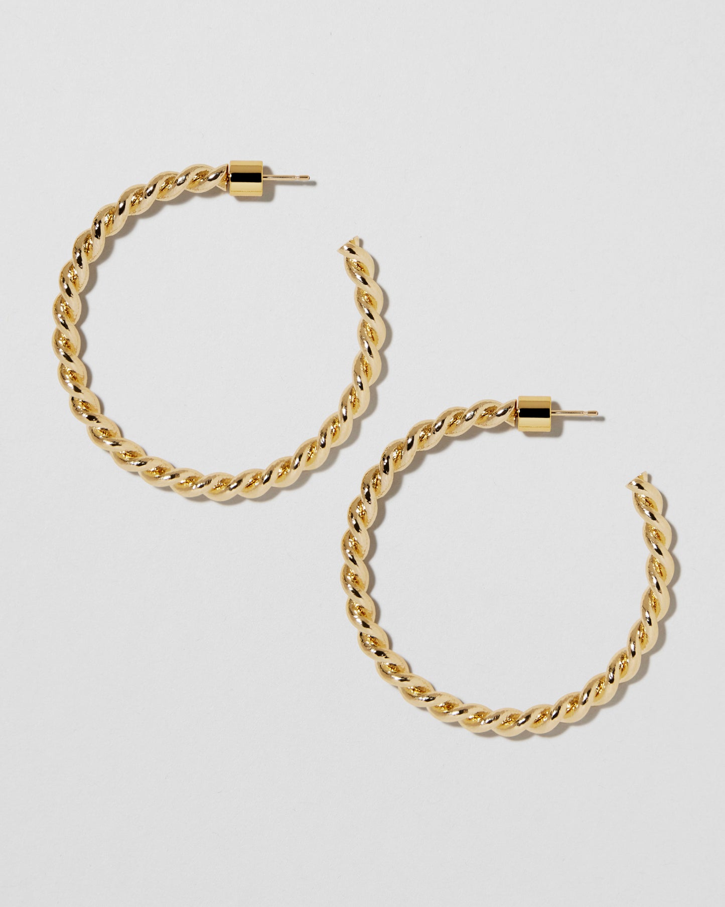 Jennifer Fisher - 1.5'' Ayesha Baby Hoop - Yellow Gold