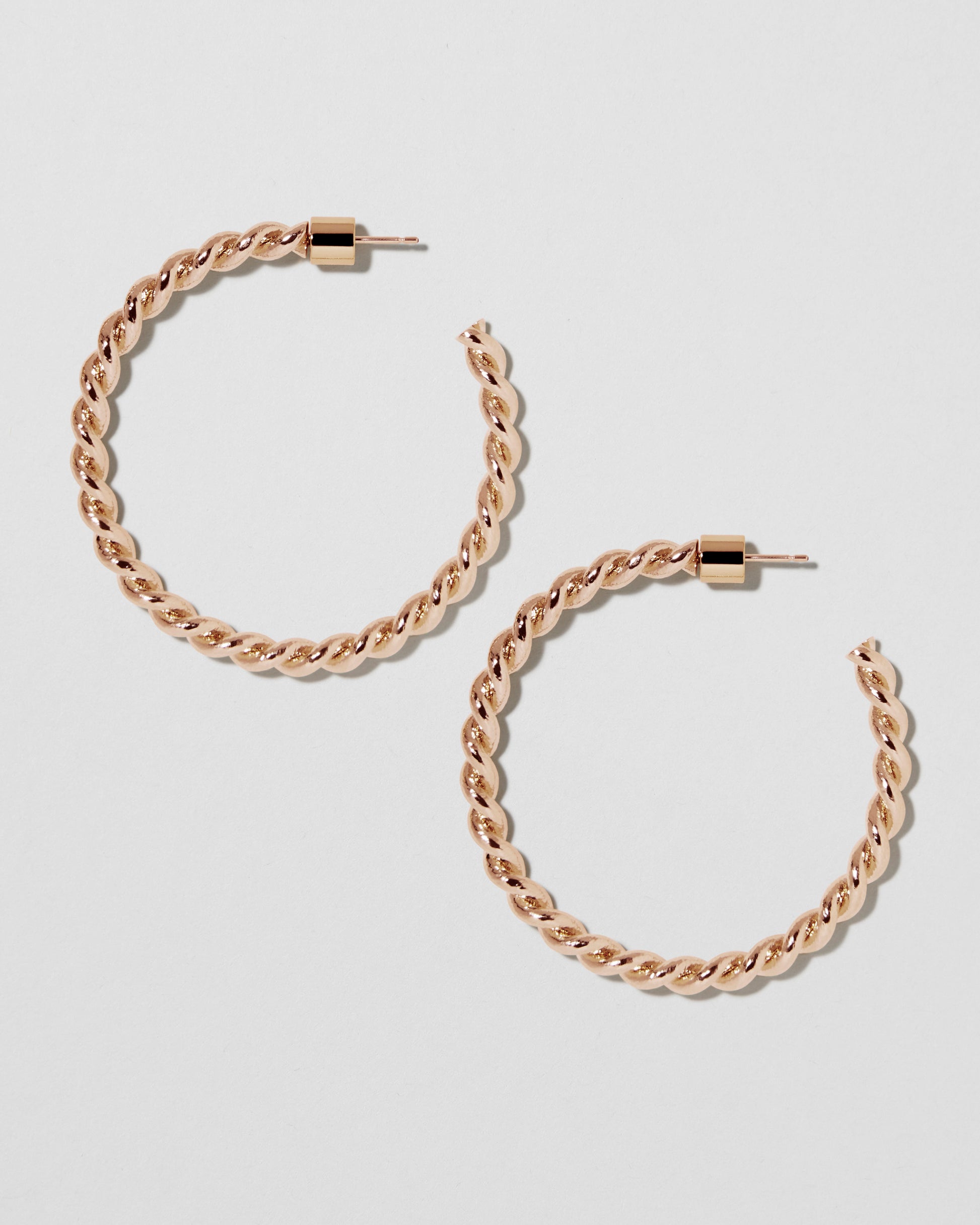 Jennifer Fisher - 1.5'' Ayesha Baby Hoop - Rose Gold