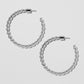 Jennifer Fisher - 1.5'' Ayesha Baby Hoop - Silver
