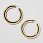 Jennifer Fisher - 1.5'' Jamma Baby Hoops - Yellow Gold