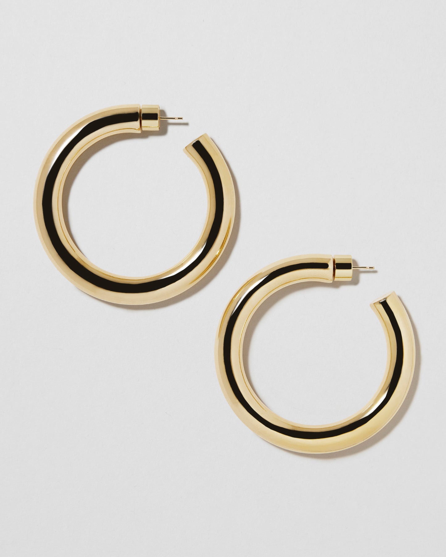 Jennifer Fisher - 1.5'' Jamma Baby Hoops - Yellow Gold