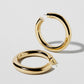 Jennifer Fisher - 1.5'' Jamma Baby Hoops - Yellow Gold