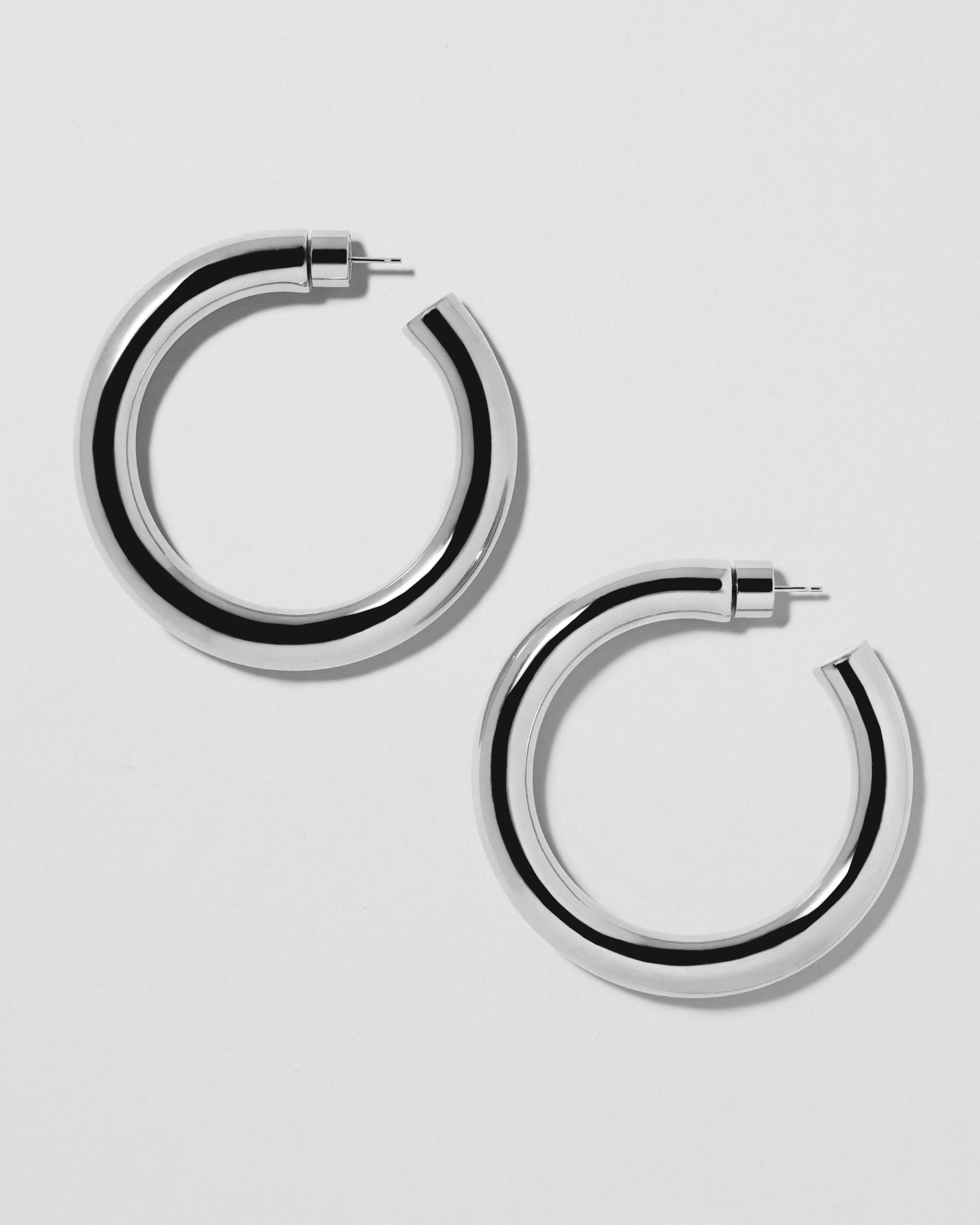 Jennifer Fisher - 1.5'' Jamma Baby Hoops - Silver