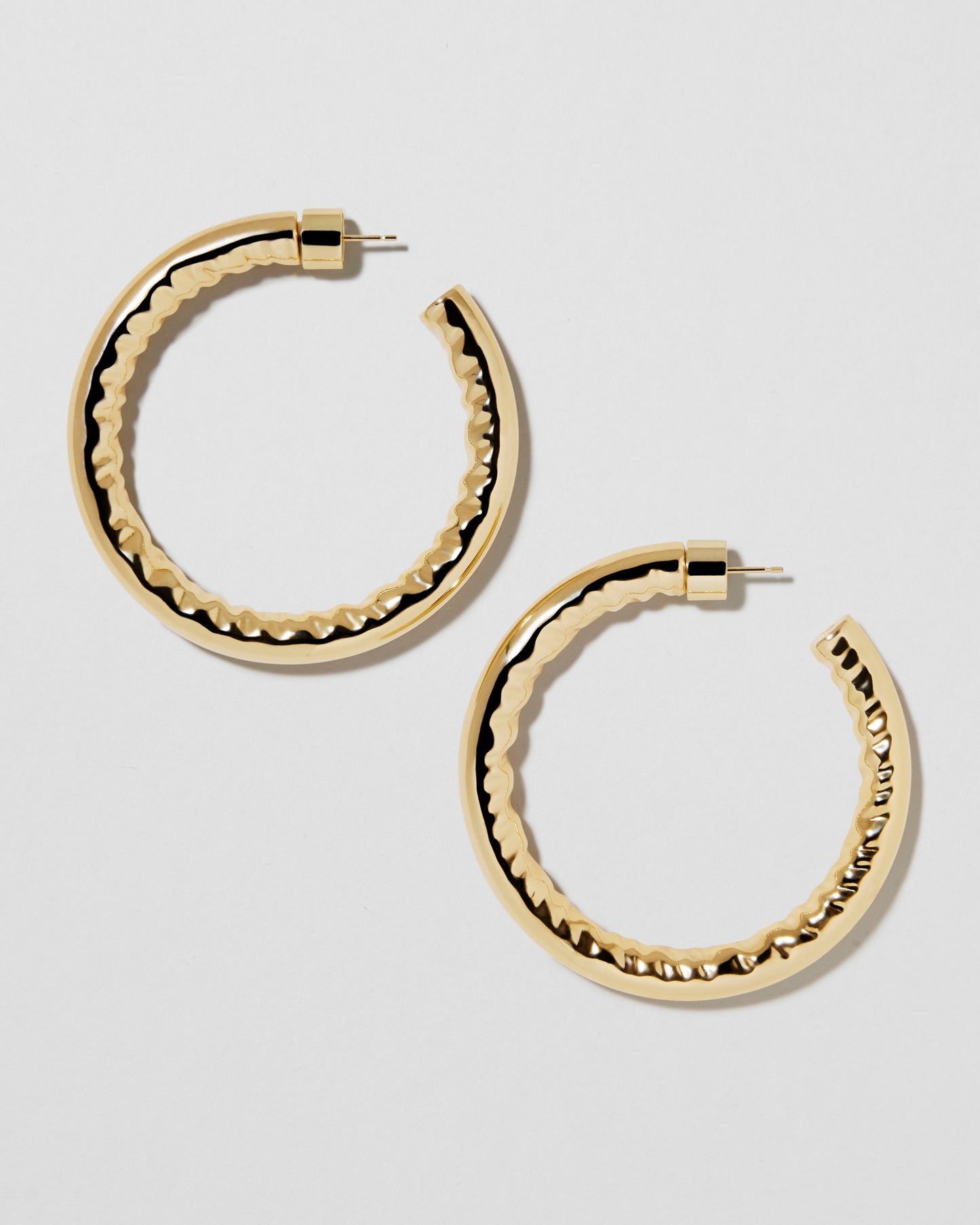 Jennifer Fisher - 1.5'' Jennifer Baby Hoop - Yellow Gold