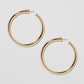 Jennifer Fisher - 1.5'' Lilly Baby Hoops - Yellow Gold