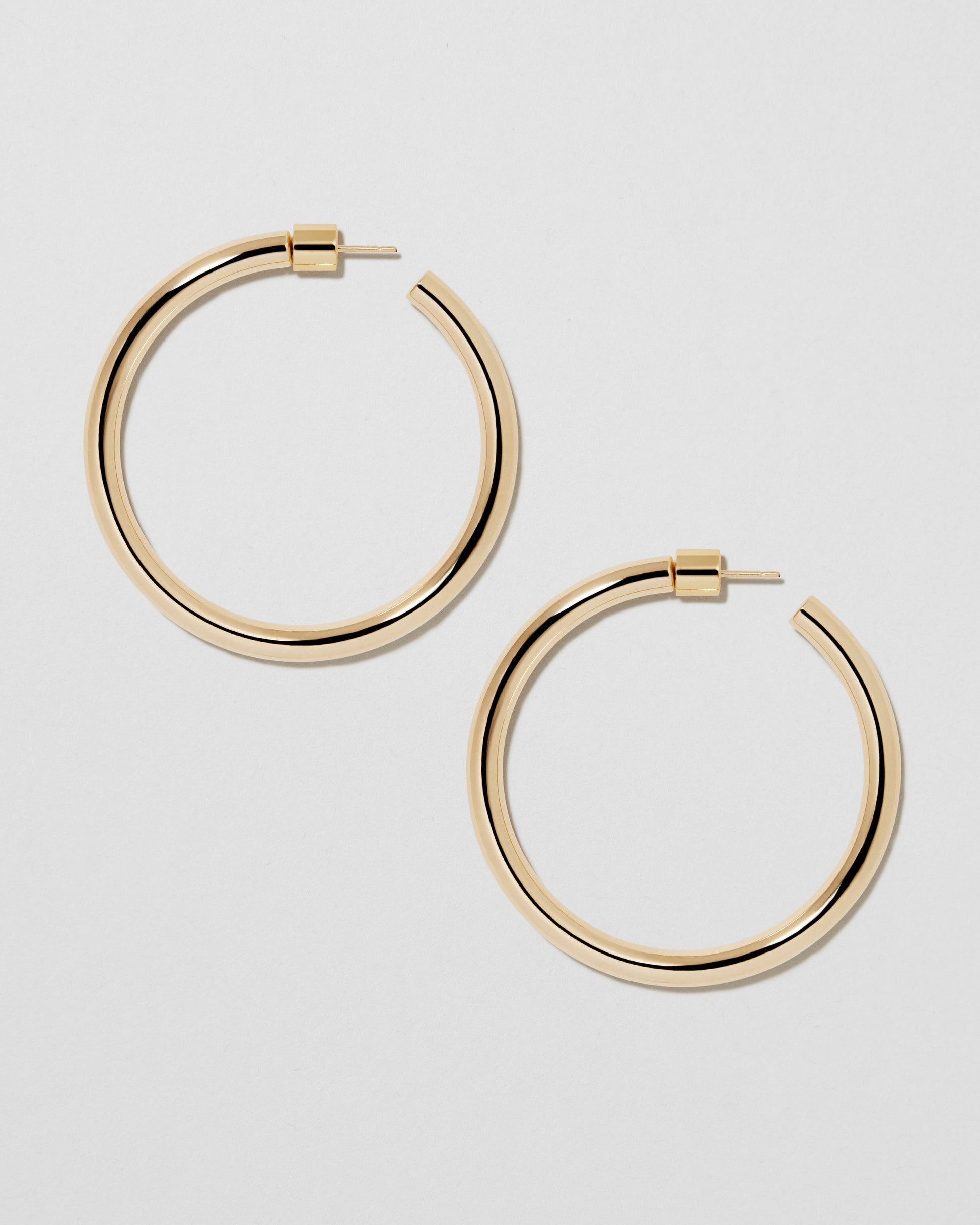 Jennifer Fisher - 1.5'' Lilly Baby Hoops - Yellow Gold