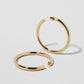 Jennifer Fisher - 1.5'' Lilly Baby Hoops - Yellow Gold