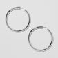 Jennifer Fisher - 1.5'' Lilly Baby Hoops - Silver
