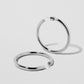 Jennifer Fisher - 1.5'' Lilly Baby Hoops - Silver