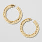 Jennifer Fisher - 1.5'' Maeve Baby Hoop - Yellow Gold