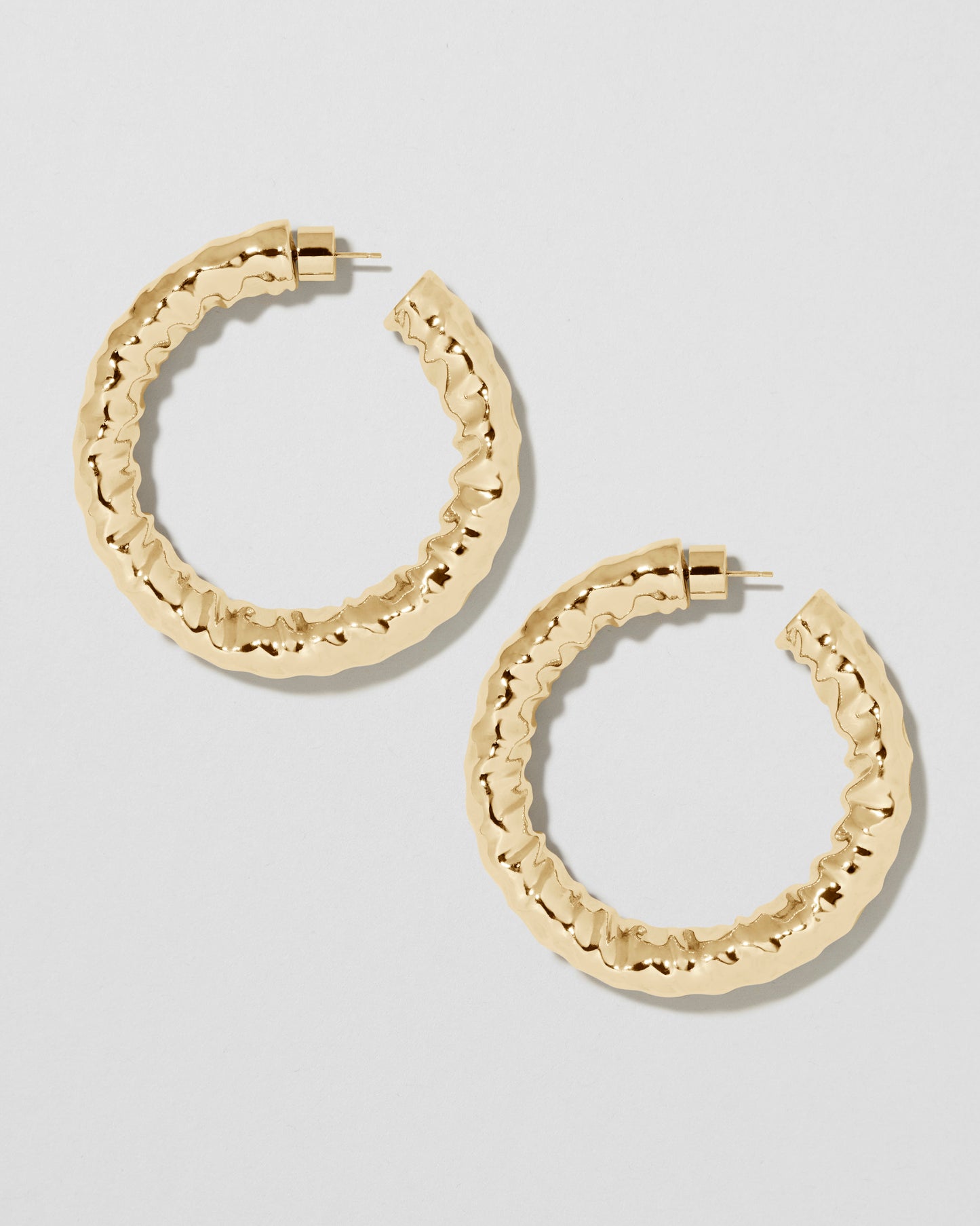 Jennifer Fisher - 1.5'' Maeve Baby Hoop - Yellow Gold