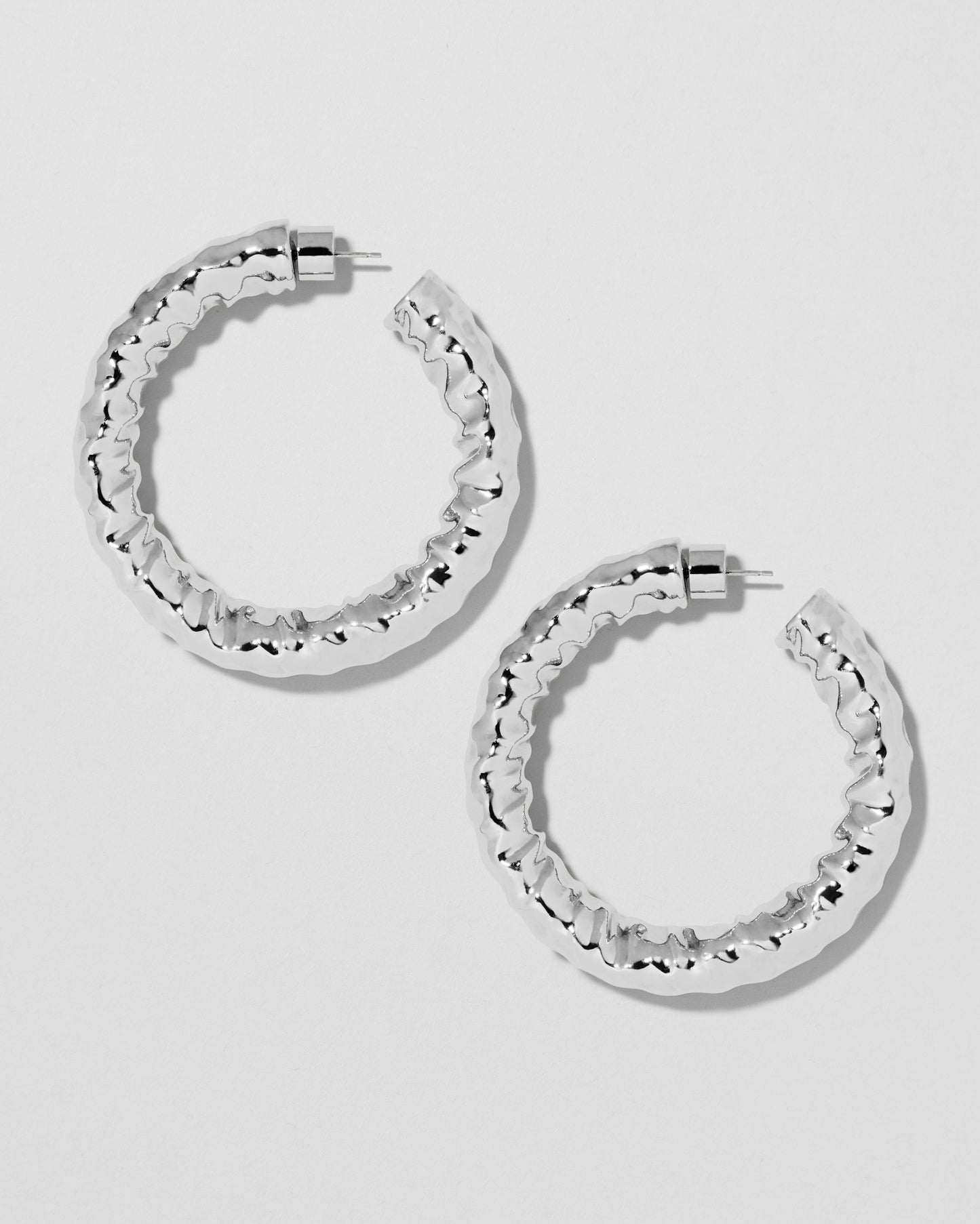 Jennifer Fisher - 1.5'' Maeve Baby Hoop - Silver