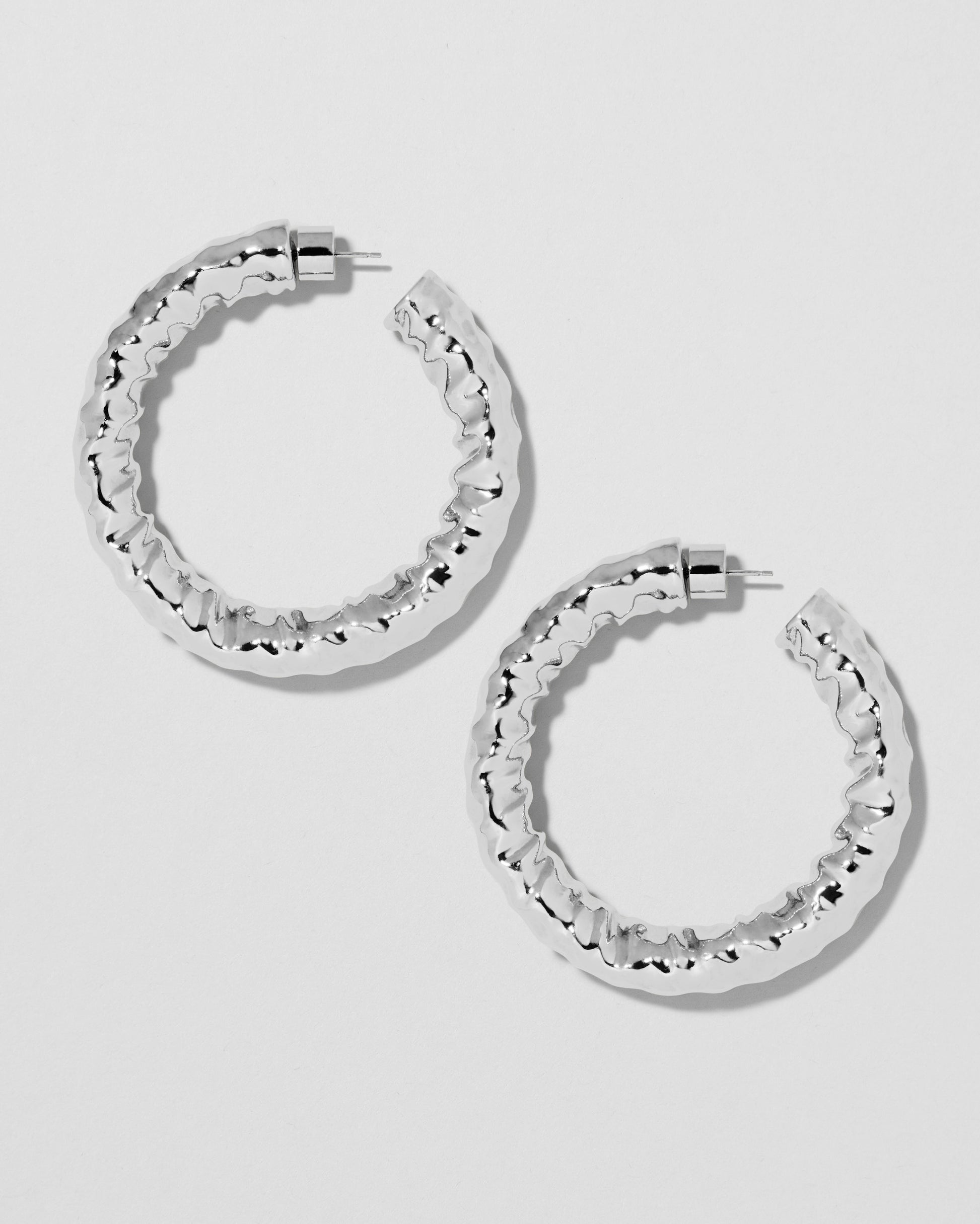 Jennifer Fisher - 1.5'' Maeve Baby Hoop - Silver