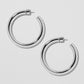 Jennifer Fisher - 1.5'' Samira Baby Hoops - Silver