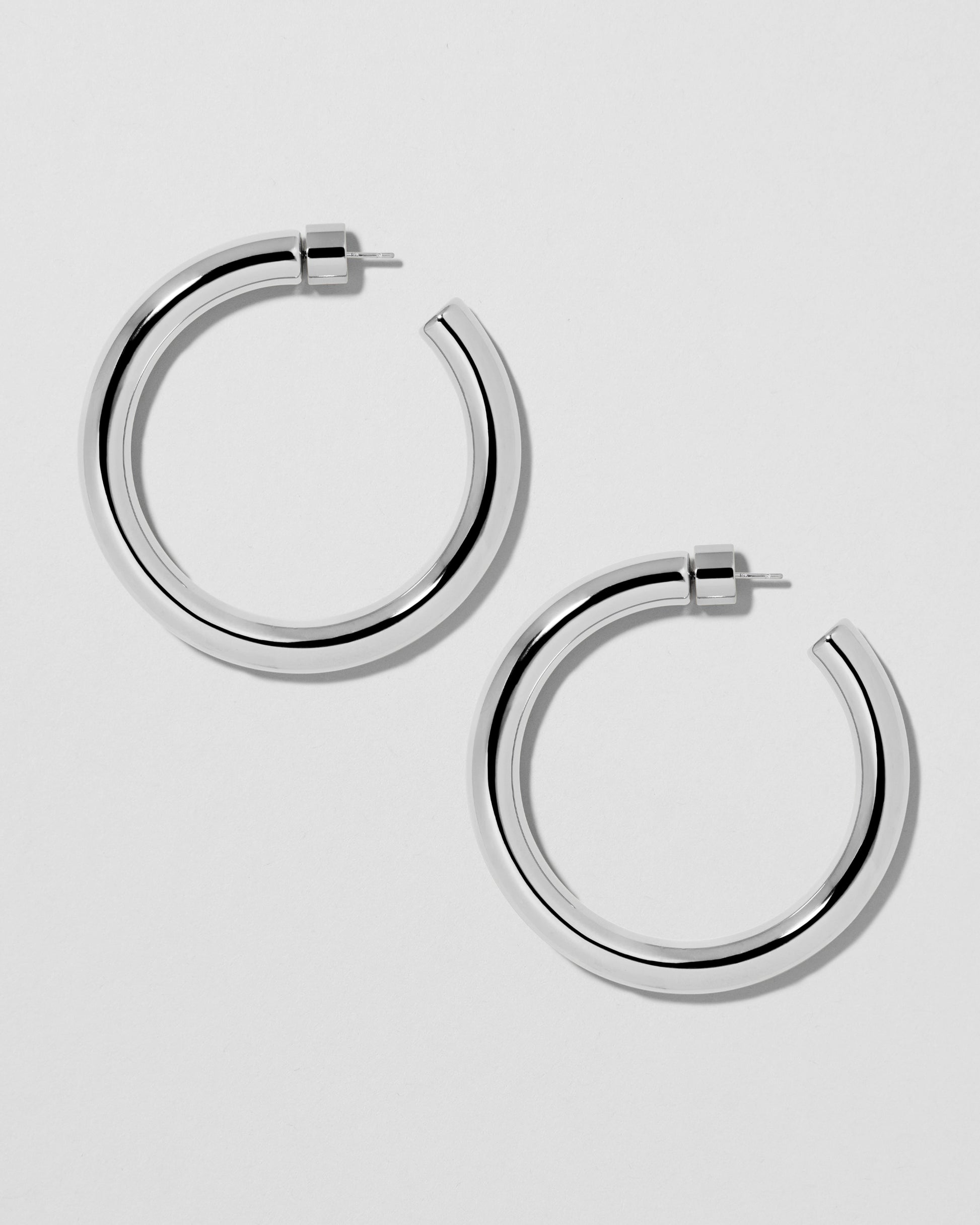 Jennifer Fisher - 1.5'' Samira Baby Hoops - Silver