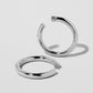 Jennifer Fisher - 1.5'' Samira Baby Hoops - Silver