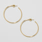 Jennifer Fisher - 1.5'' Thread Baby Hoops - Yellow Gold