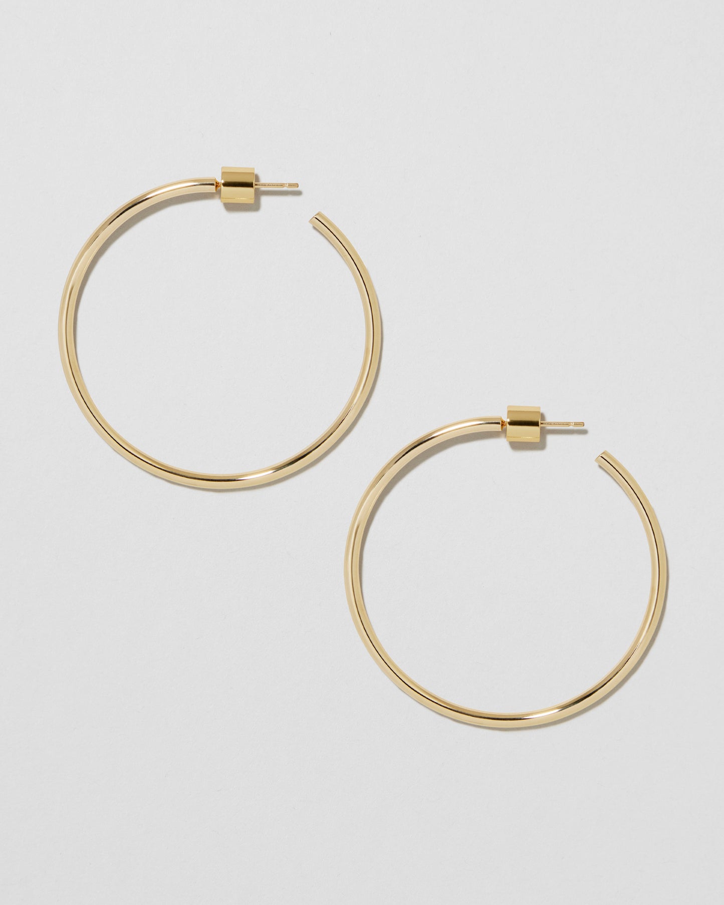 Jennifer Fisher - 1.5'' Thread Baby Hoops - Yellow Gold