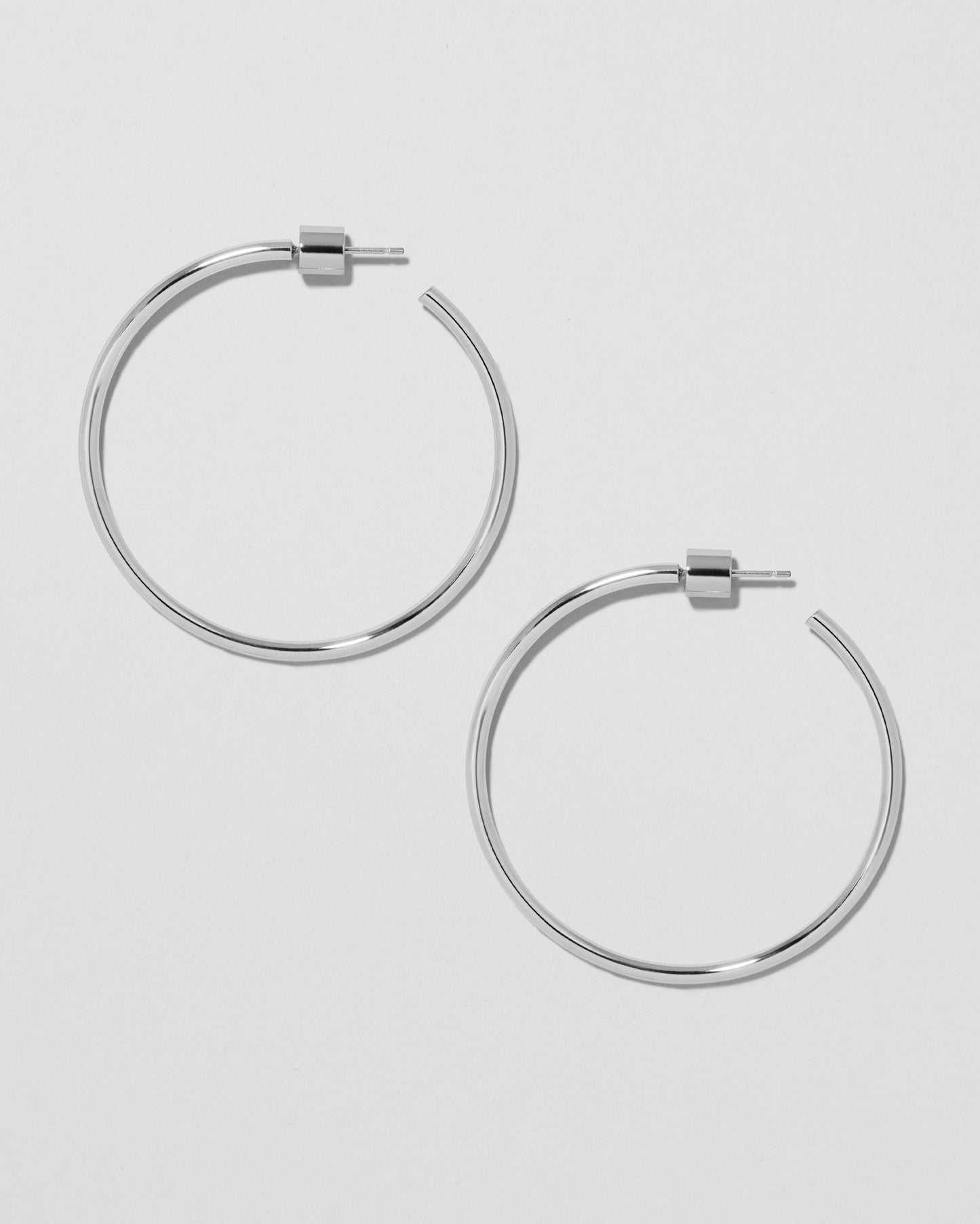 Jennifer Fisher - 1.5'' Thread Baby Hoops - Silver