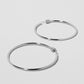 Jennifer Fisher - 1.5'' Thread Baby Hoops - Silver