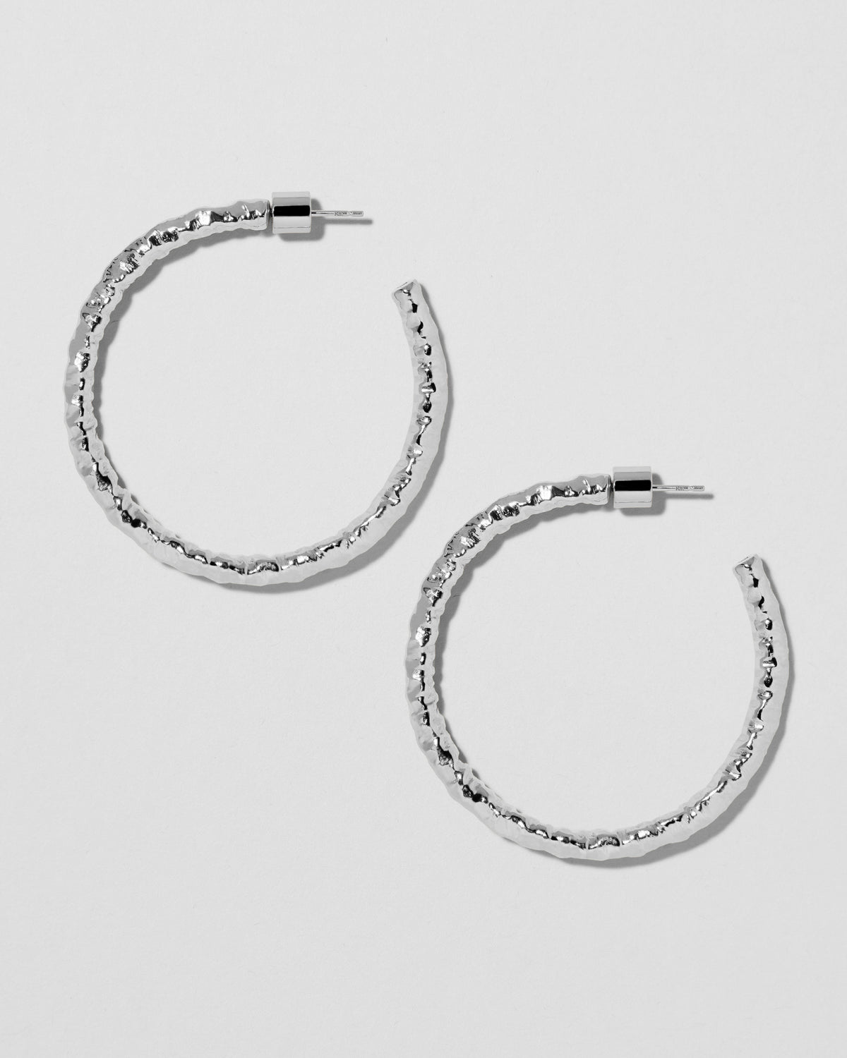 1.5" Hailey Baby Hoops gold earring - alternate angle | hoop earrings