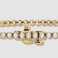 Close up image of diamond anklet clasp