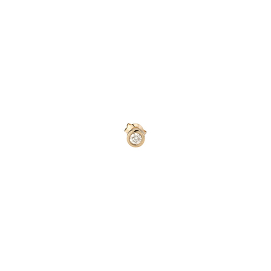 Single Small Diamond Stud Earring