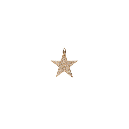 Large Star with Pavé White Diamonds