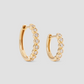 Essential Round Diamond Bezel Huggie