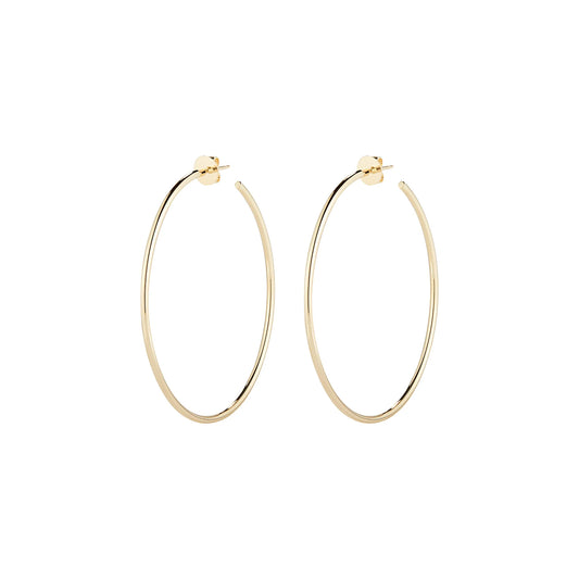 Jennifer Fisher - 2'' Skinny Hollow Hoops - Yellow Gold