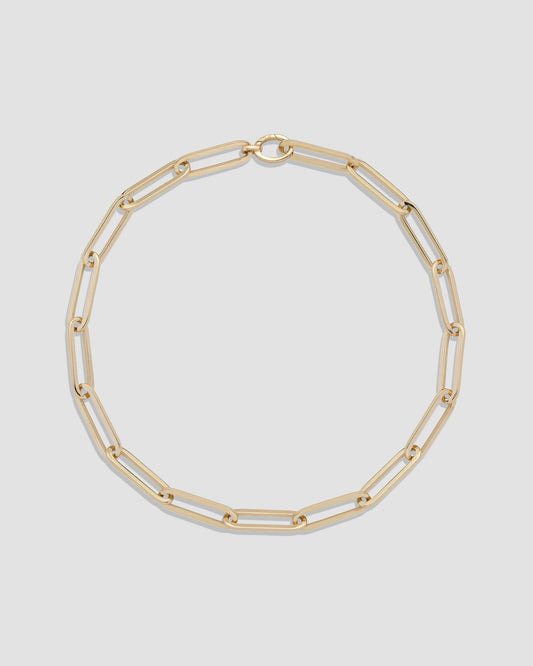 14k Large Long Link Chain Anklet