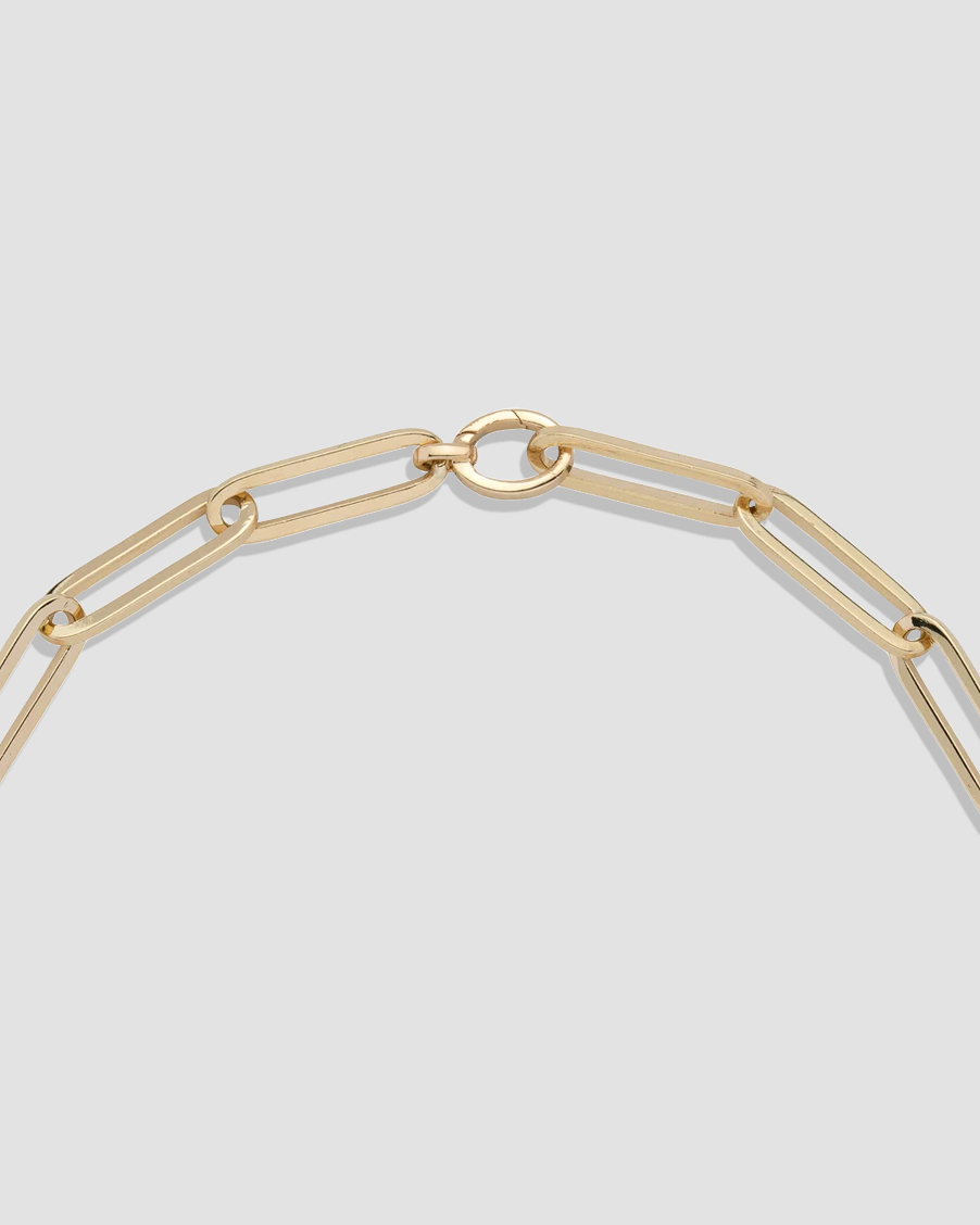 Large Long Link Chain in 14K Yellow Gold