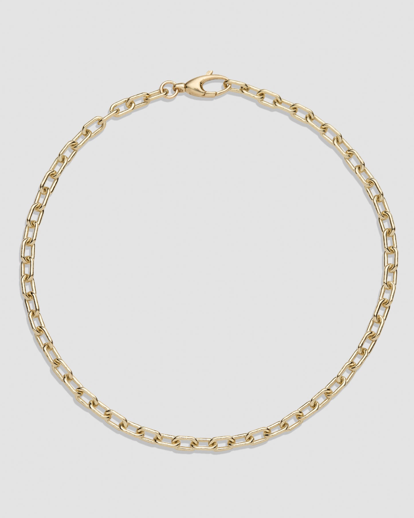 Large Round Link Charm Bracelet