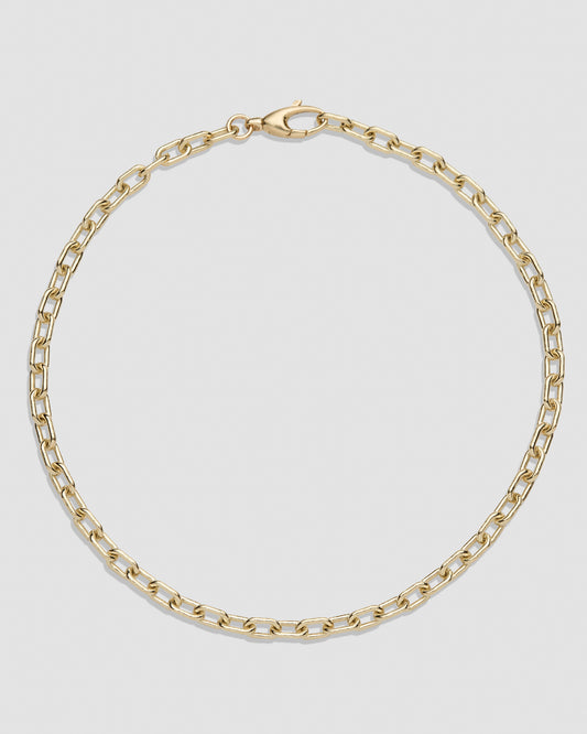 Large Round Link Charm Bracelet