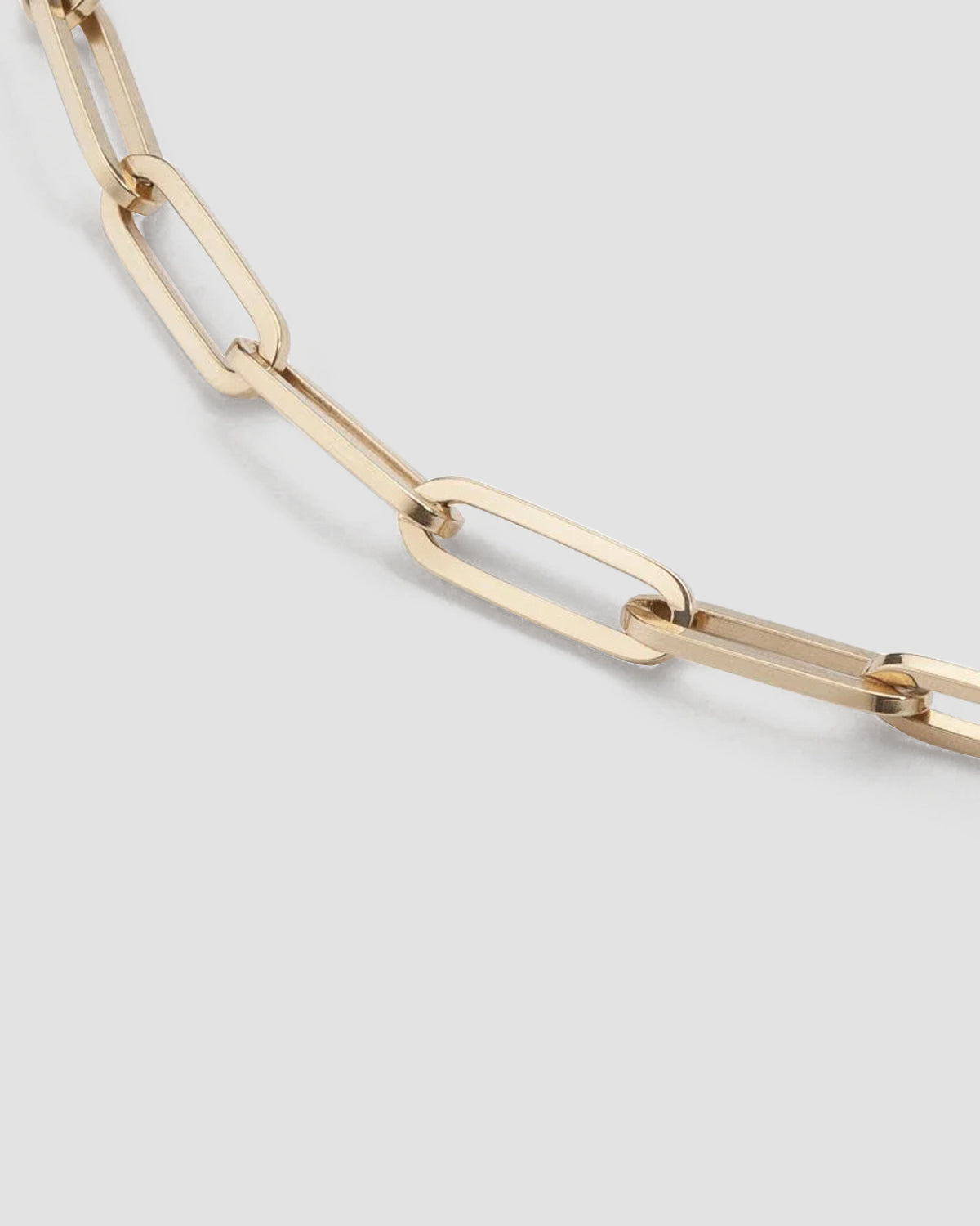 14K Long Link Chain Anklet